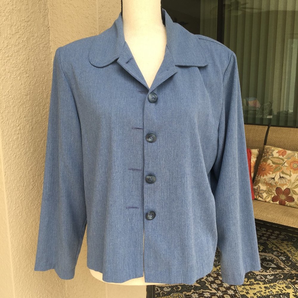 EUC Briggs Lightweight Blue Blazer